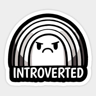 Introverted Rainbow Sticker